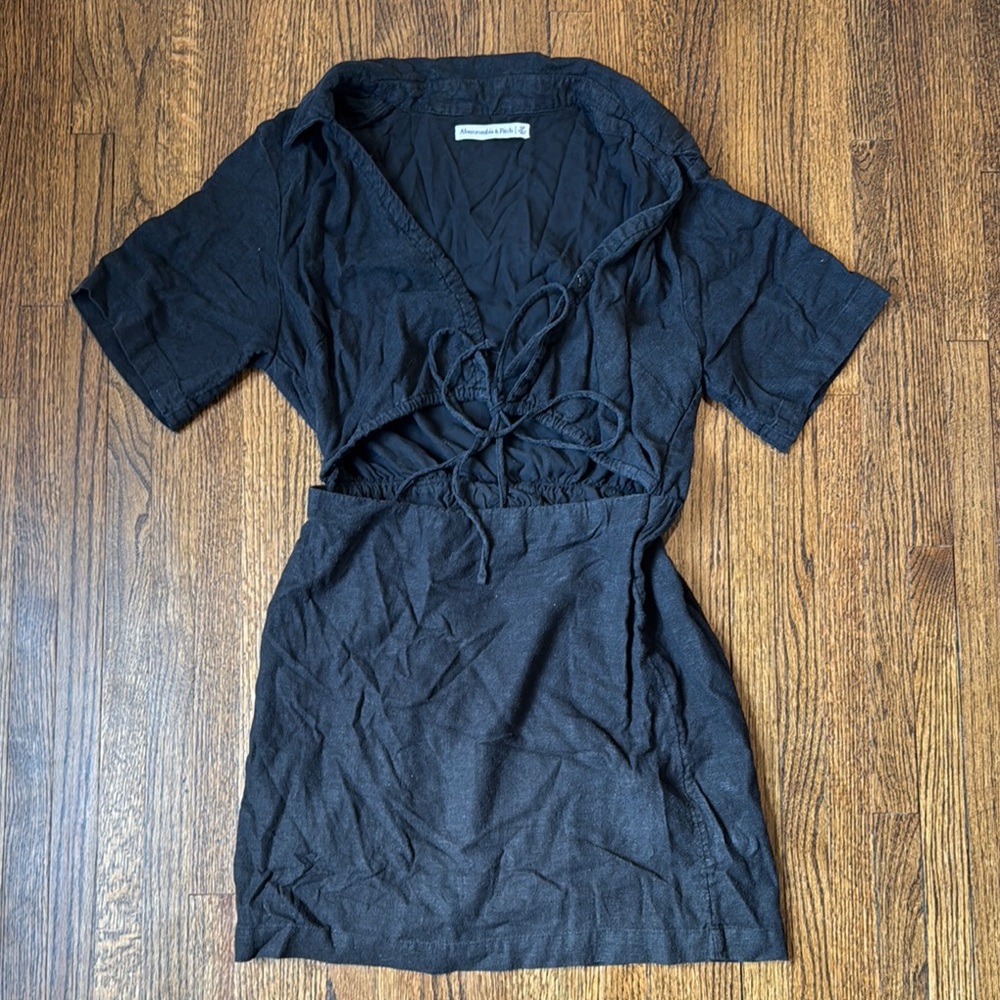 Abercrombie Black Wrap Dress